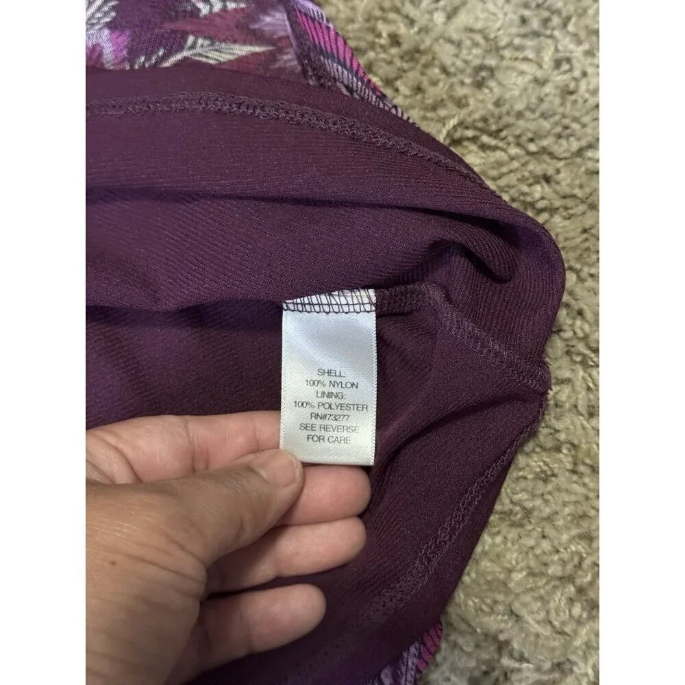 Apt 9 Y2K 90s Babydoll Floral Peacock Tank Top Cami Purple Mesh Fairy Goth LARGE - Picture 6 of 8